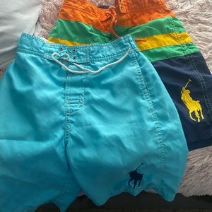 2 size 7 polo swim trunks